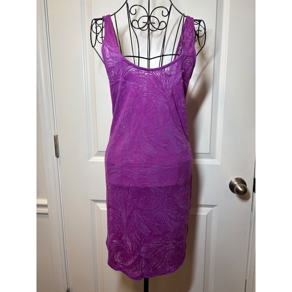 Intimately Free People‎ Purple Burnout Swirl Slip Dress/Sleeveless Tank -Medium